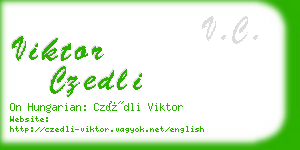 viktor czedli business card